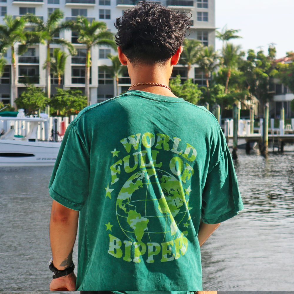 Green Bippers Worldwide Tee view 4